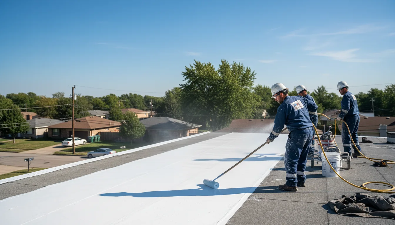 Commercial roof coating in Emma, MO near me